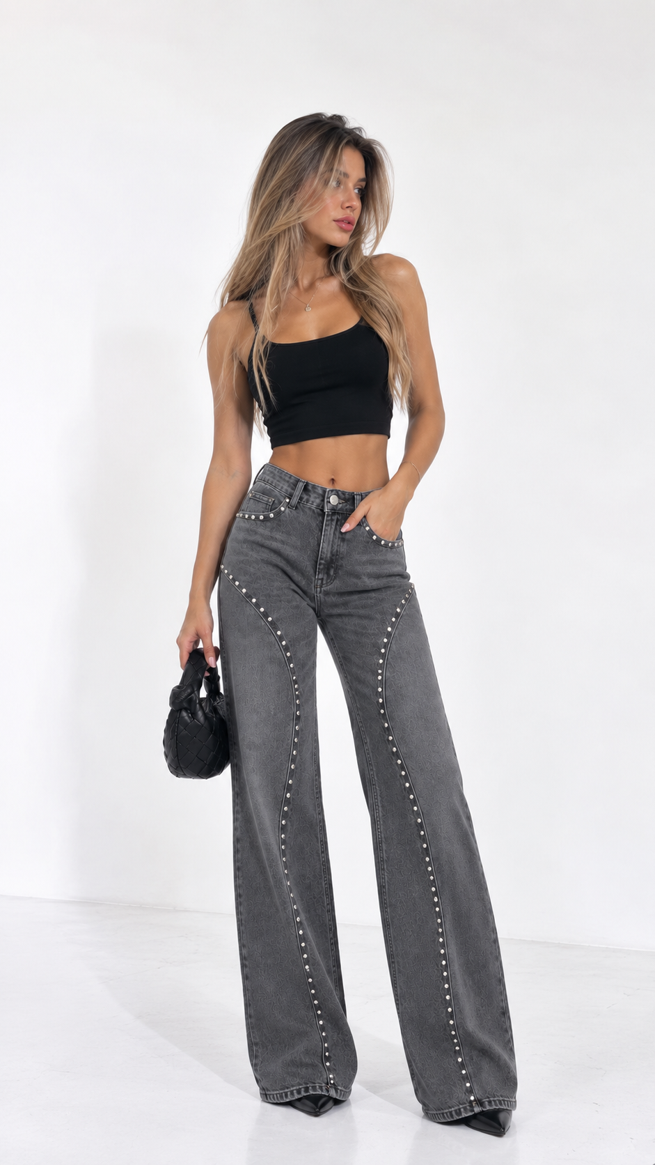 Studded Curve Jeans