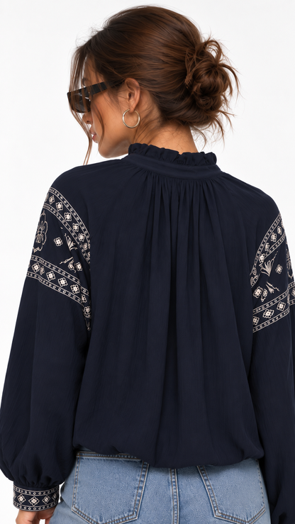 Noir Bandana Blouse