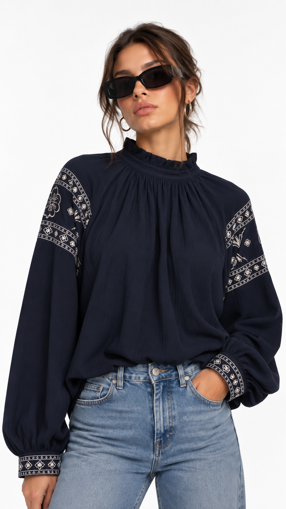 Noir Bandana Blouse
