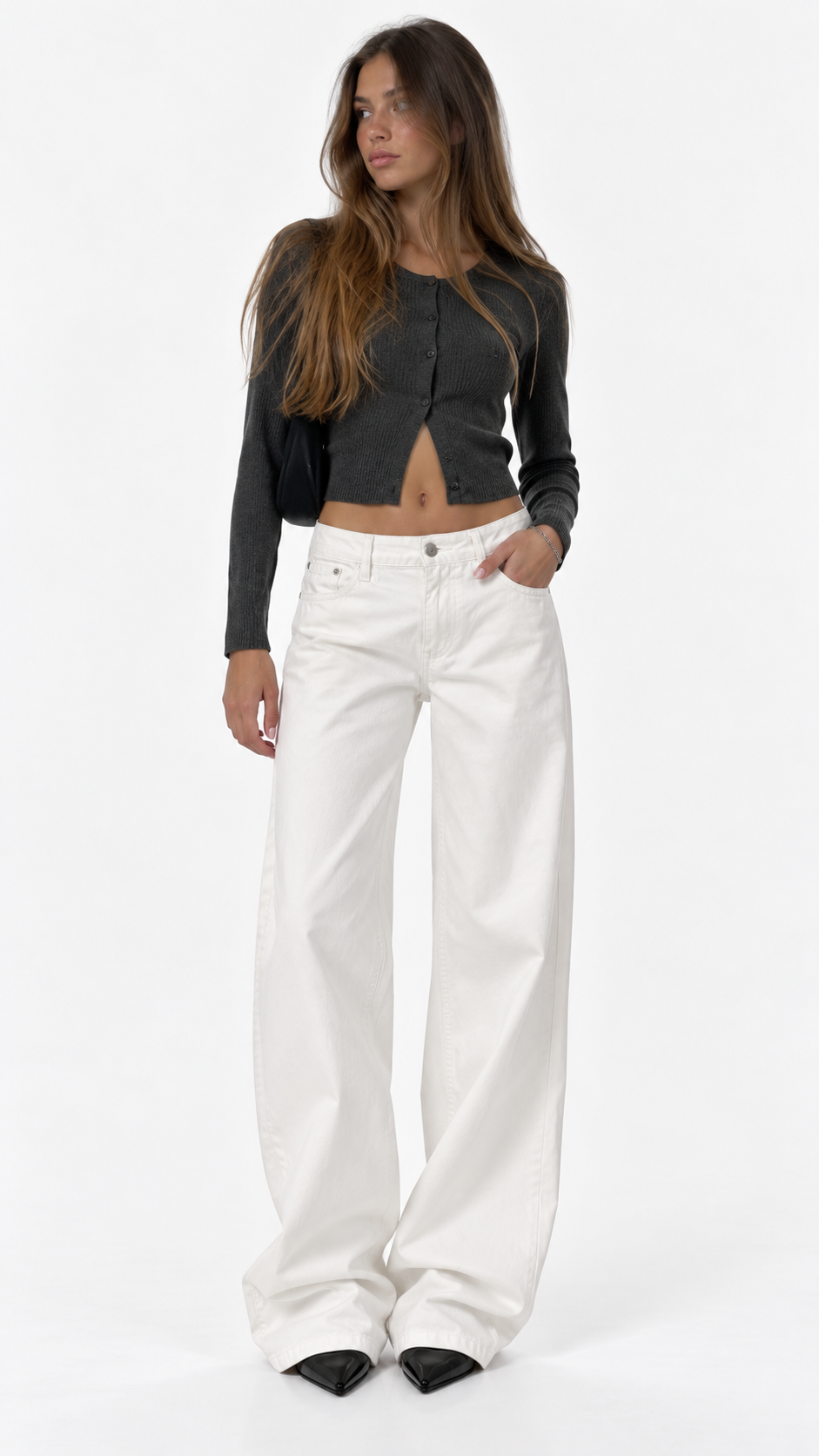 White Wide Leg Jeans